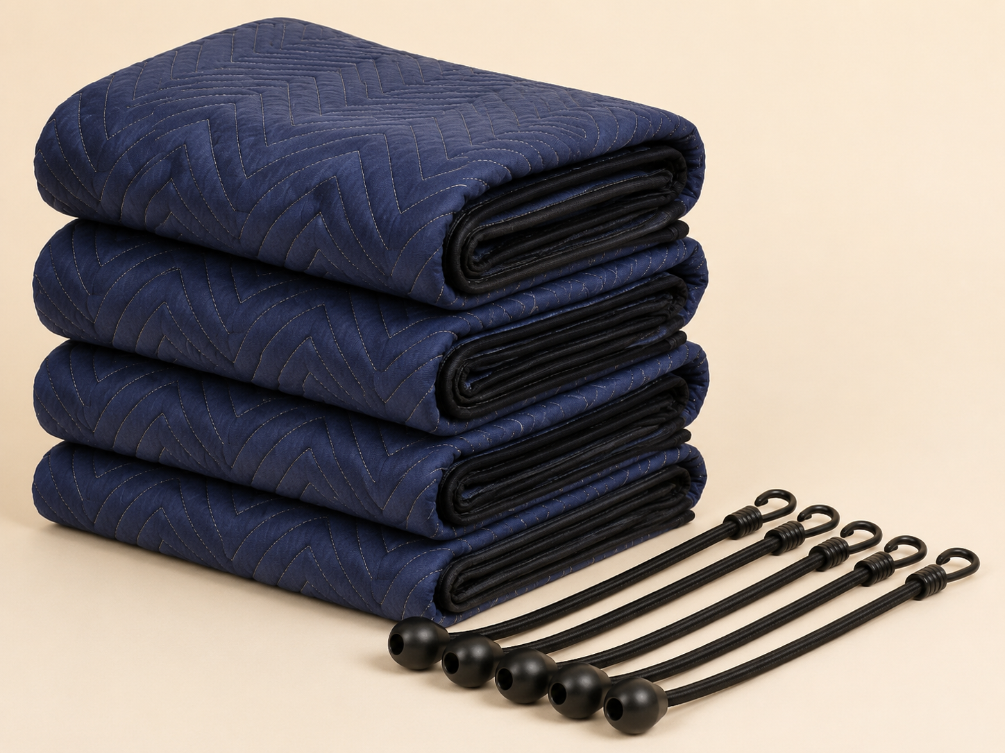 Furniture Blanket Bundle — Quilted blankets that shield edges in a van or car boot.